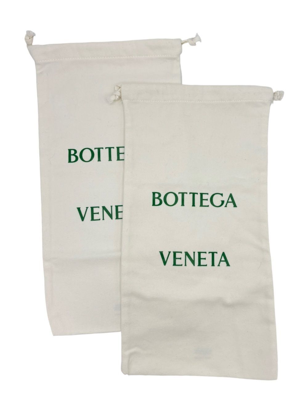 New - Bottega Veneta White Flannel Dust Bag- 8”W x 15”H - Qty 2